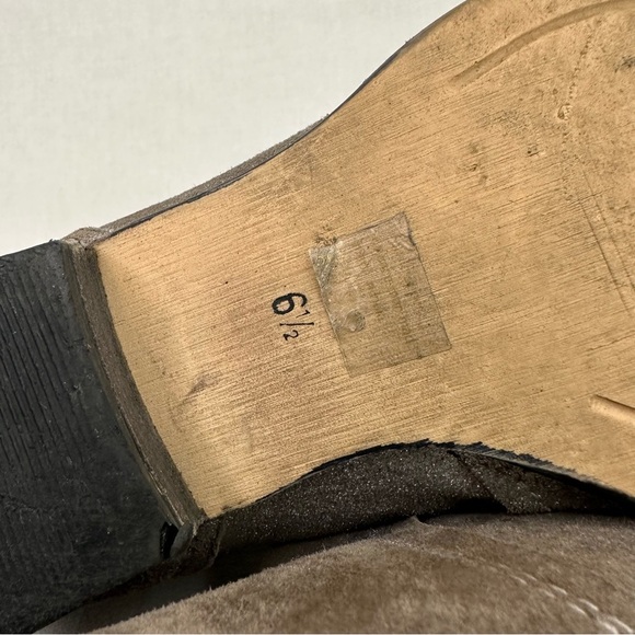 Seychelles Rockabilly Brown Metallic Suede Distressed Ankle Bootie 6.5 - Picture 11 of 12